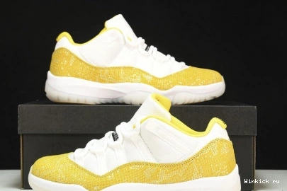 Low 11 Snakeskin” Air Jordan “Yellow 0803